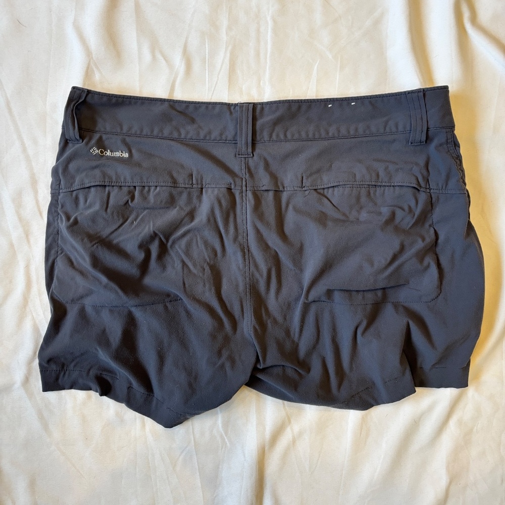 Columbia Women’s Hiking Shorts Size 8 Gray Omni-Shield Outdoor - Picture 5 of 7
